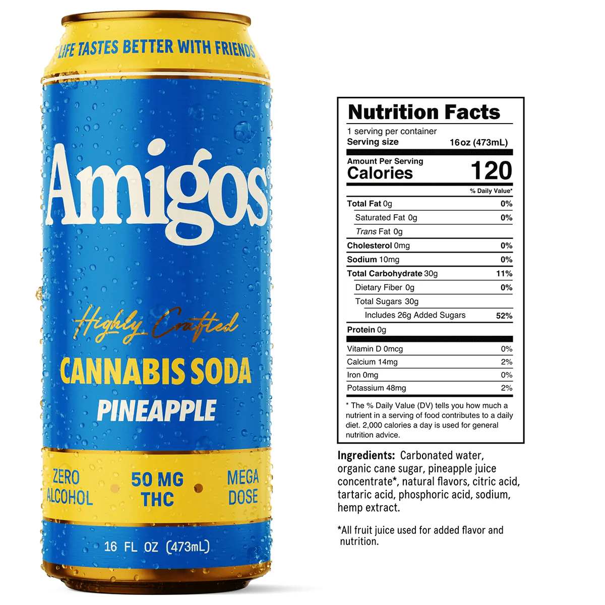 Amigos Pineapple Cannabis Sodas - Image 3