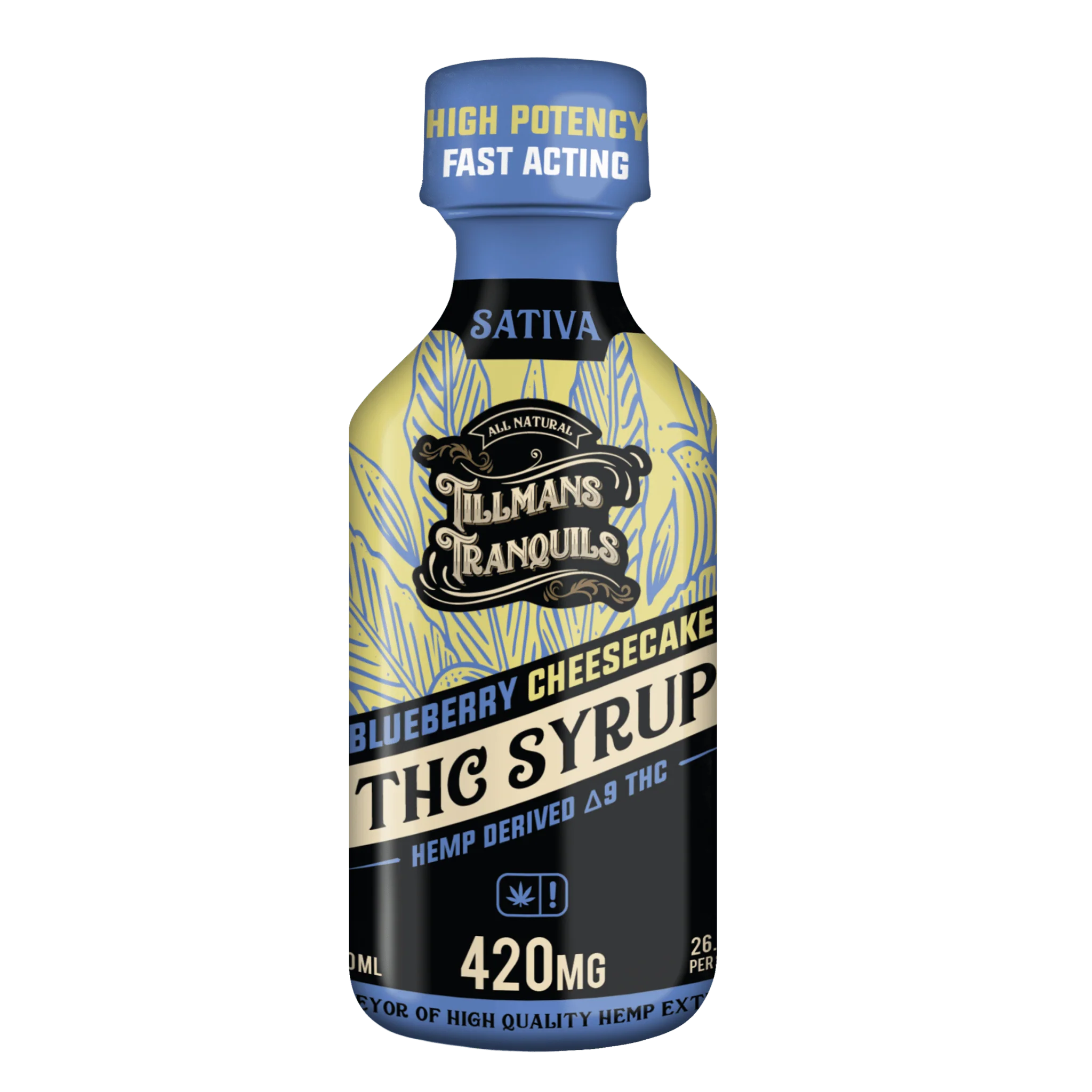 THC Syrup Blueberry Cheesecake - 420mg Delta 9 - Image 5