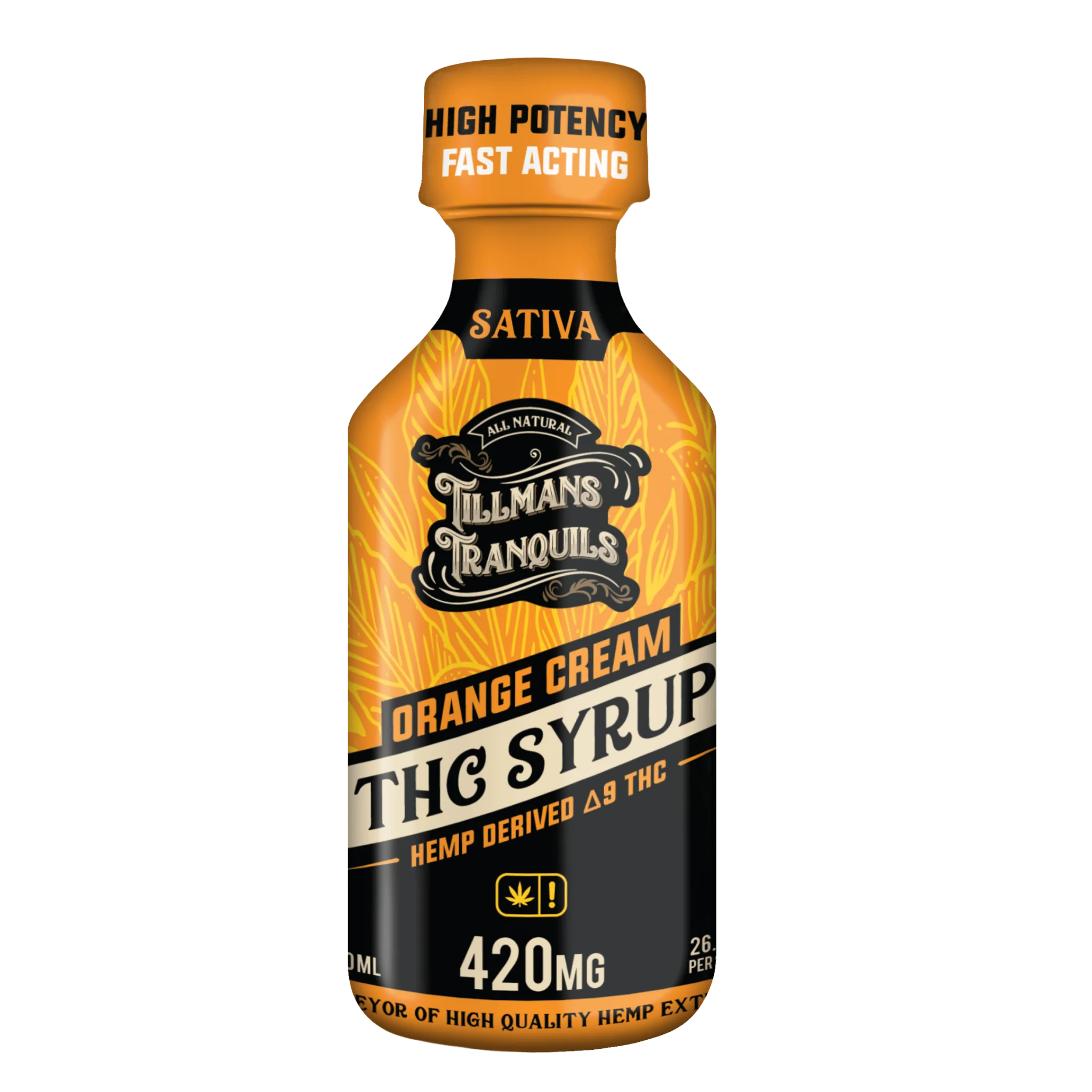 THC Syrup Orange Cream - 420mg Delta 9 - Image 5
