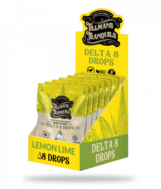 Lemon Lime Delta 8 THC Candy Drops - Image 3