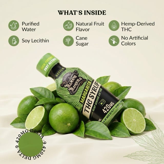 THC Syrup Margarita - 420mg Delta 9 - Image 3