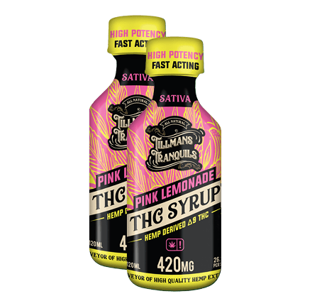 THC Syrup Pink Lemonade - 420mg Delta 9 - Image 3