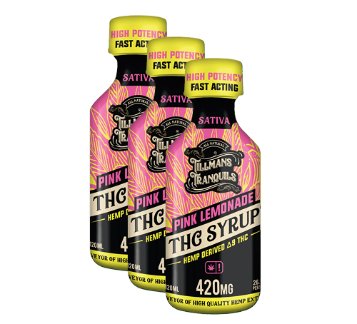 THC Syrup Pink Lemonade - 420mg Delta 9 - Image 4