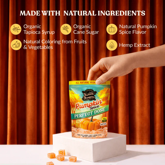 Pumpkin Spice Delta 9 THC Gummies – 15mg Per Gummy - Image 2