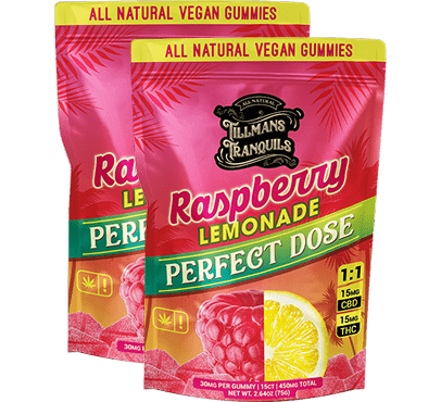 Raspberry Lemonade 15mg THC Gummies - Image 5