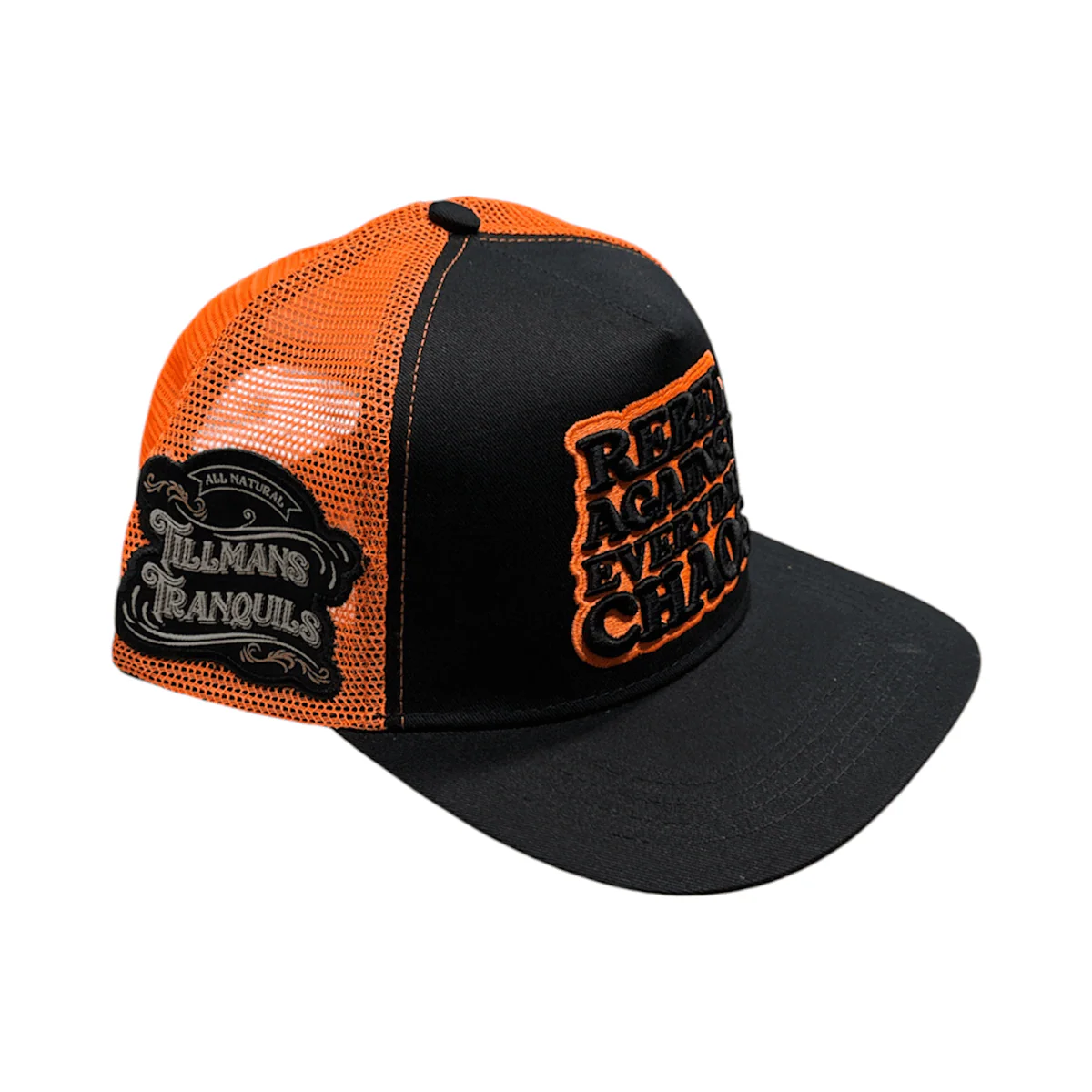 Rebel Against Everyday Chaos Two Color Trucker Hat - Image 3