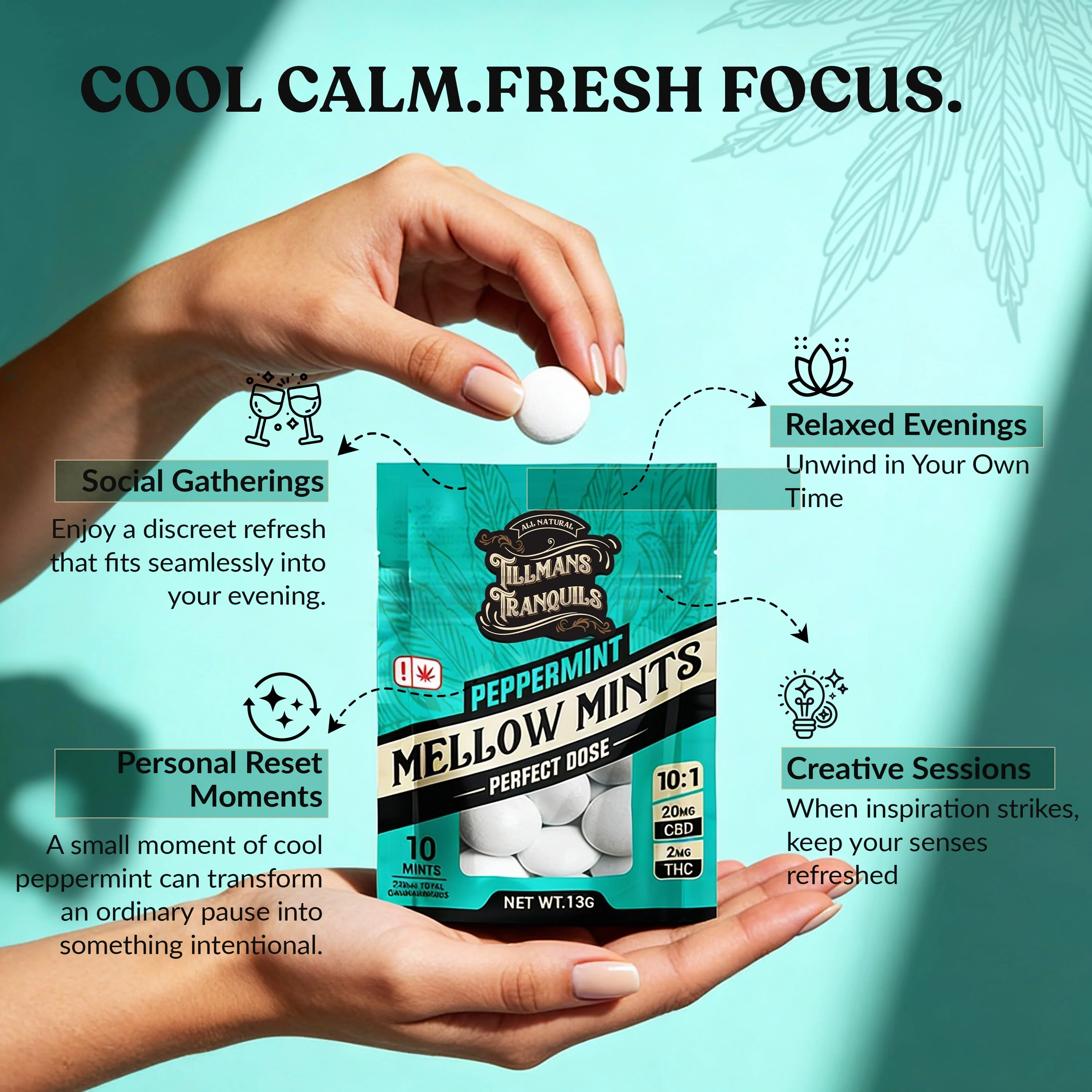THC Mints Mellow 2mg - Image 4
